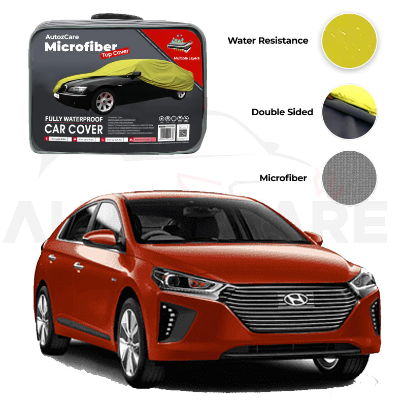 Hyundai Ioniq Microfiber Car Top Cover Model 2019-2022 - AutozCare Pakistan