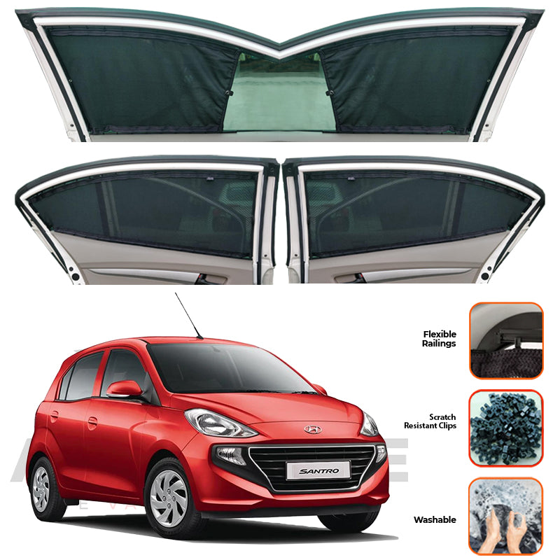 Hyundai Santro  Custom Car Sliding Curtains - Model 2003-2014