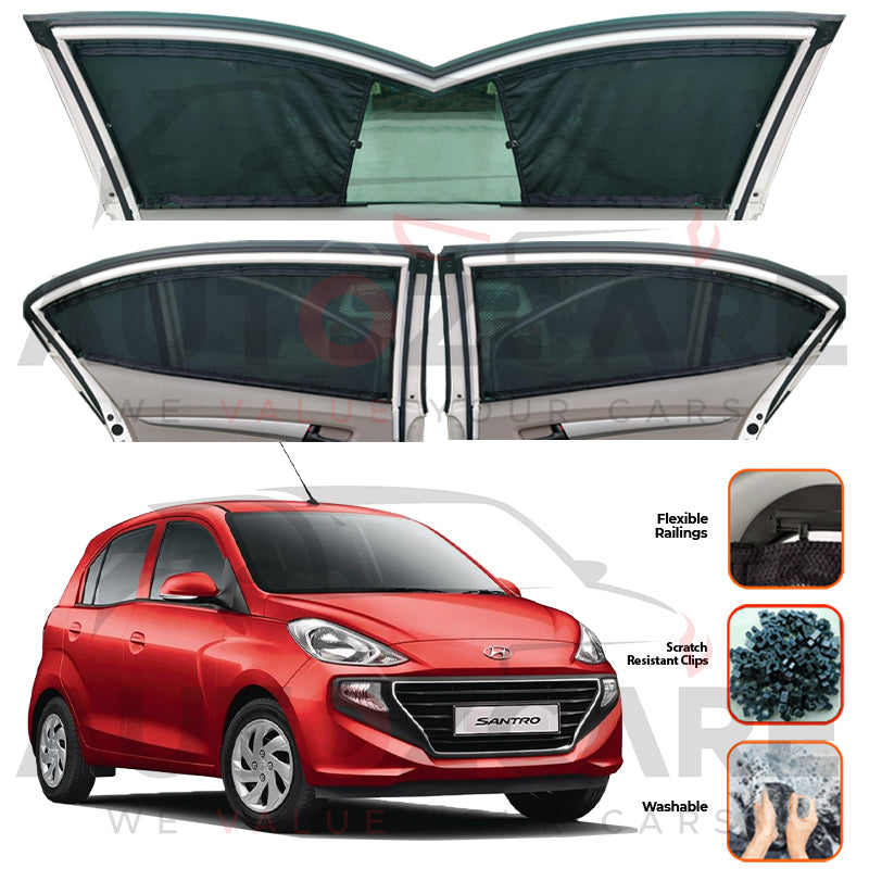 Hyundai Santro  Custom Car Sliding Curtains - Model 2003-2014