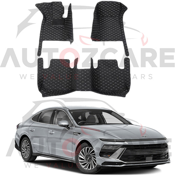Hyundai Sonata 7D Floor Mat (Tray Style) 3PCS - Model 2025