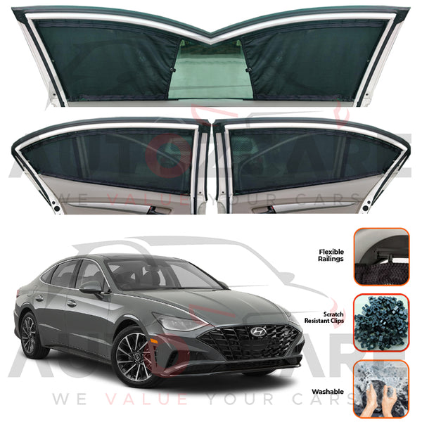 Hyundai Sonata  Custom Car Sliding Curtains - Model 2021-2024