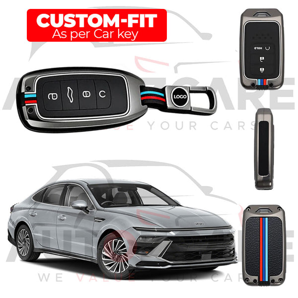 Hyundai Sonata Remote Key Cover with Keychain - Model 2025