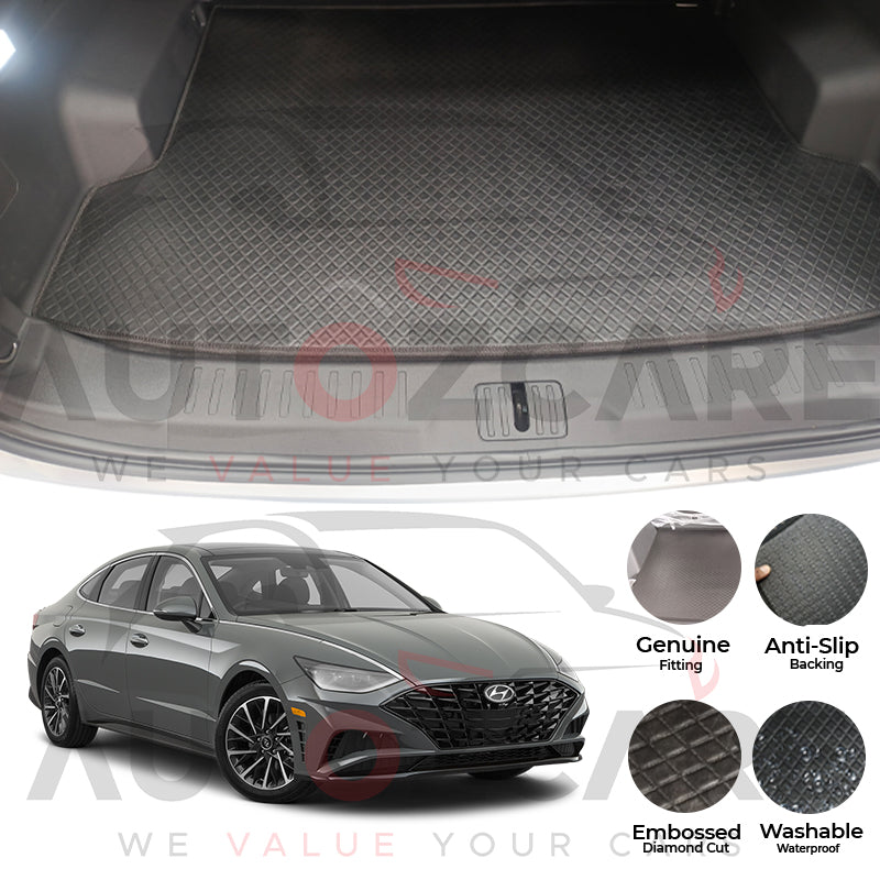 Hyundai Sonata China Rexine Custom-Size Trunk Mat - Model 2021-2024