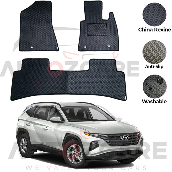 Hyundai Tucson China Rexine Floor Mat 3PCS - Model 2020-2024