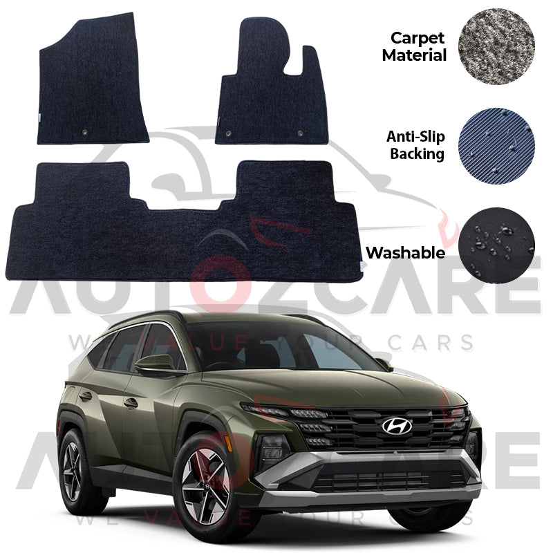 Hyundai Tucson Fitting Carpet Floor Mat 3PCS - Model 2025
