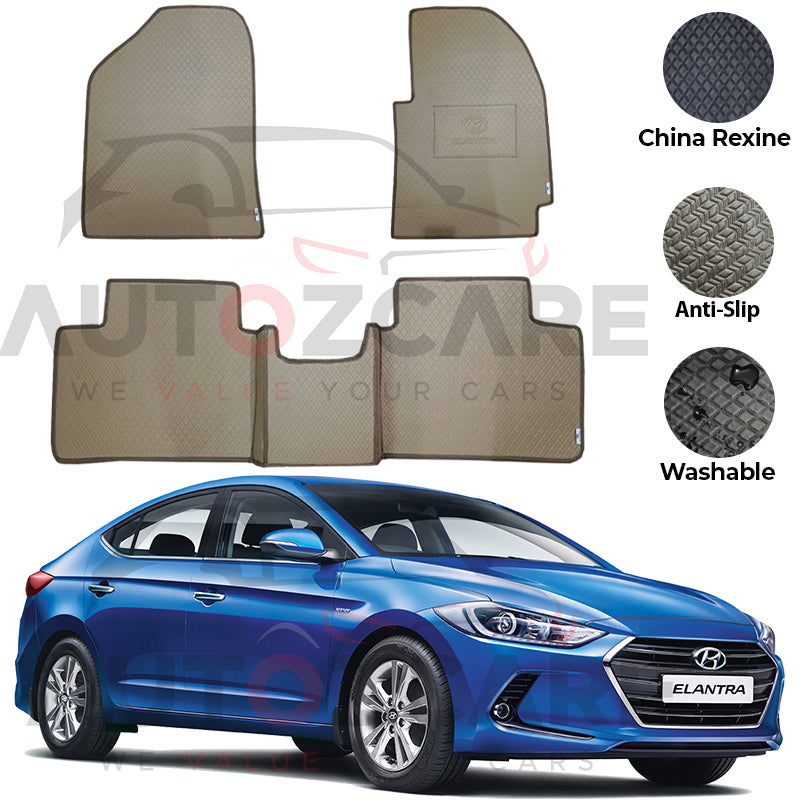 Hyundai Elantra China Rexine Floor Mat 3PCS - Model 2017-2023