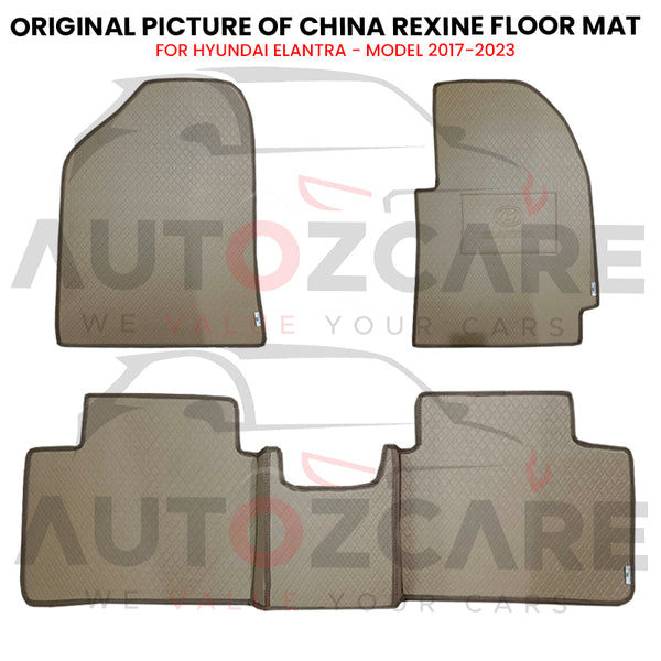 Hyundai Elantra China Rexine Floor Mat 3PCS - Model 2017-2023