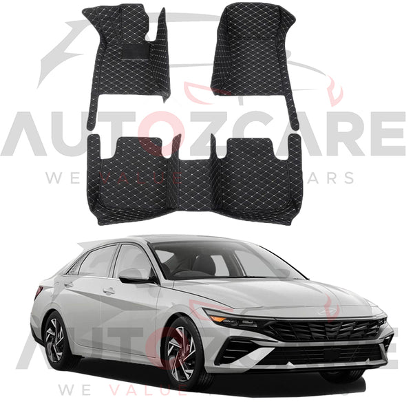 Hyundai Elantra EV 7D Floor Mat (Tray Style) 3PCS - Model 2024-2025