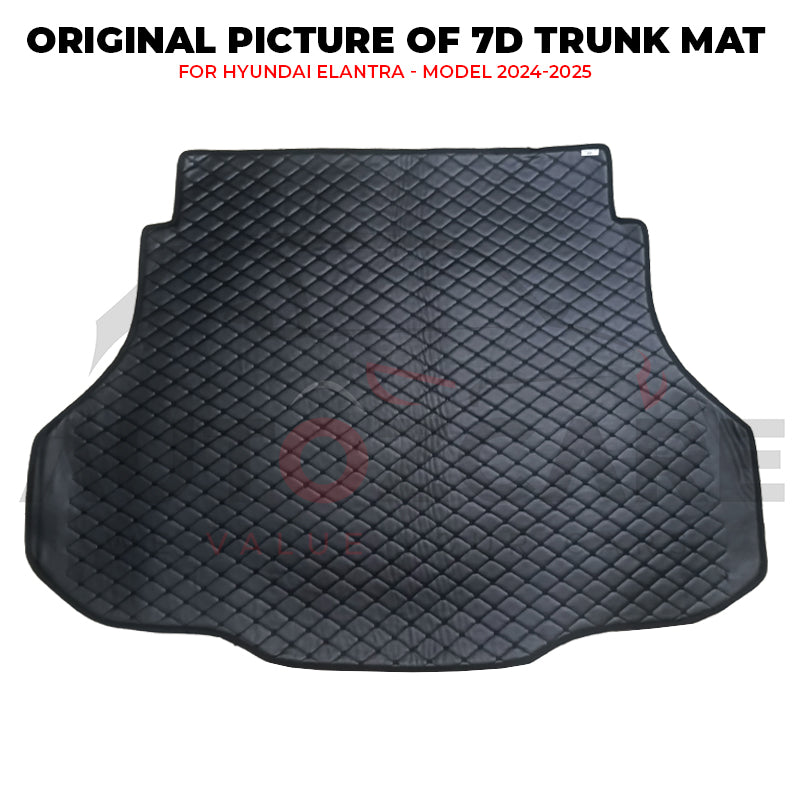 Hyundai Elantra EV 7D Custom Car Trunk Mat - Model 2024-2025