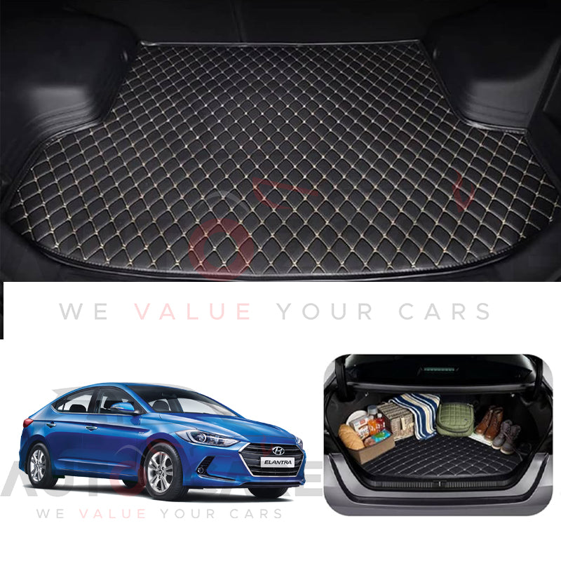 Hyundai Elantra 7D Custom Car Trunk Mat - Model 2017-2023