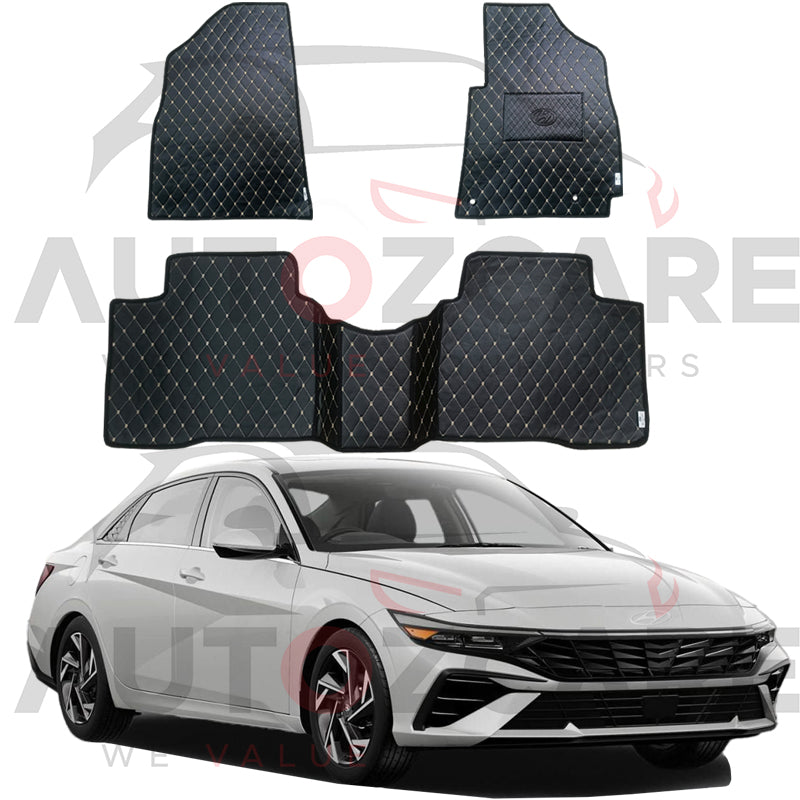 Hyundai Elantra EV 7D Floor Mat (Flat Style) 3PCS - Model 2024-2025