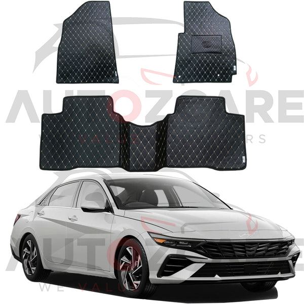 Hyundai Elantra EV 7D Floor Mat (Flat Style) 3PCS - Model 2024-2025