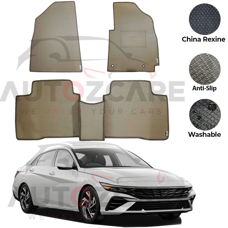 Hyundai Elantra EV China Rexine Floor Mat 3PCS - Model 2024-2025