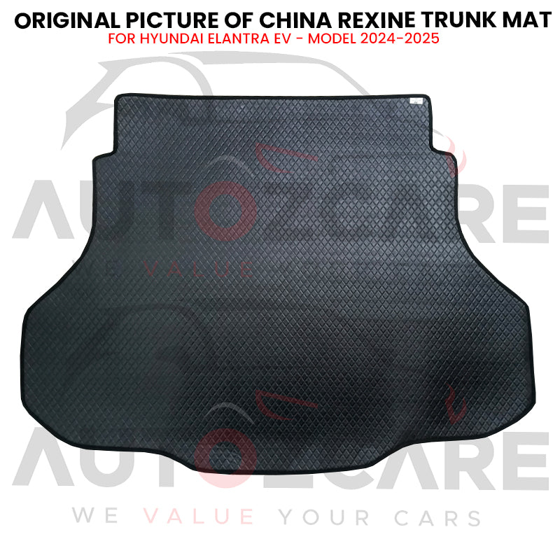 Hyundai Elantra EV China Rexine Custom-Size Trunk Mat - Model 2024-2025