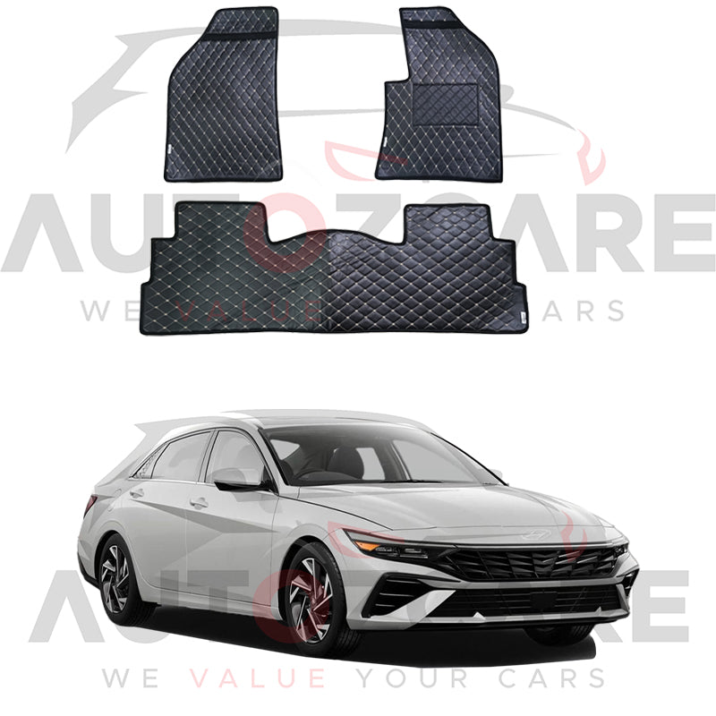 Hyundai Elantra EV 7D Floor Mat (Flat Style) 3PCS - Model 2024-2025
