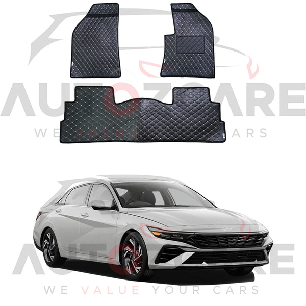 Hyundai Elantra EV 7D Floor Mat (Flat Style) 3PCS - Model 2024-2025