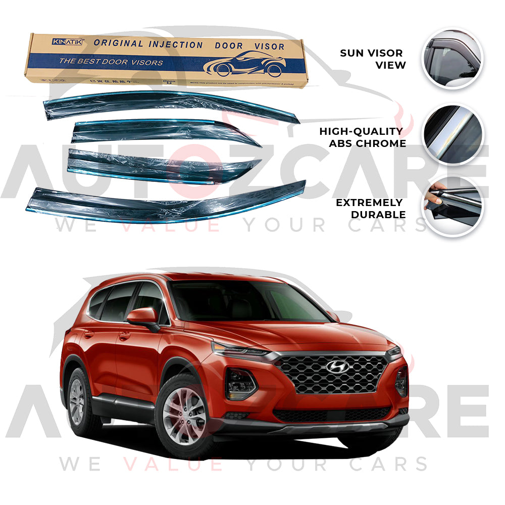 Hyundai Santa Fe Air press sun visor with chrome 6PCS - Model 2019-2025