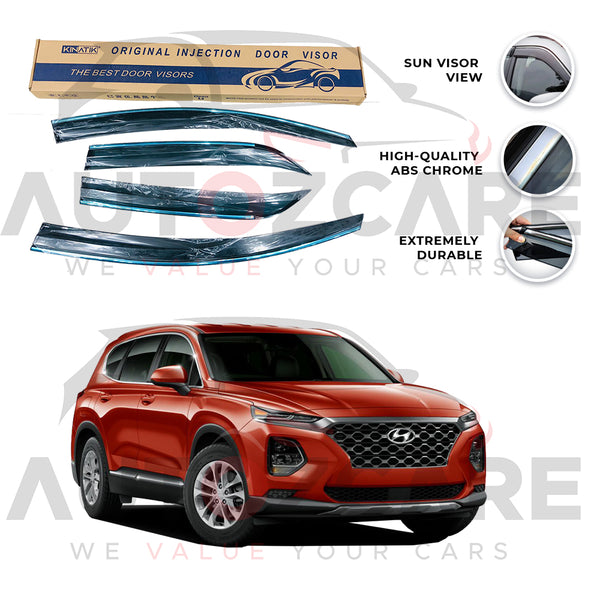 Hyundai Santa Fe Air press sun visor with chrome 6PCS - Model 2019-2025