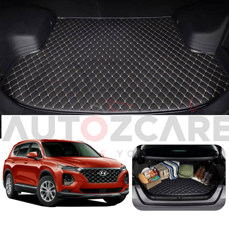 Hyundai Santa Fe 7D Custom Car Trunk Mat - Model 2019-2025