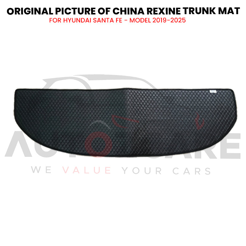 Hyundai Santa Fe China Rexine Custom-Size Trunk Mat - Model 2019-2025