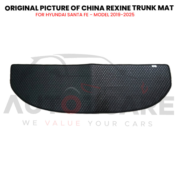 Hyundai Santa Fe China Rexine Custom-Size Trunk Mat - Model 2019-2025