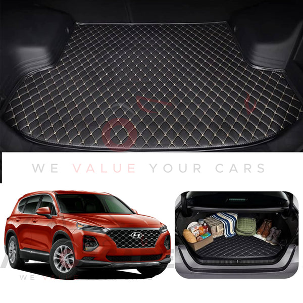 Hyundai Santa Fe 7D Custom Car Trunk Mat - Model 2019-2025
