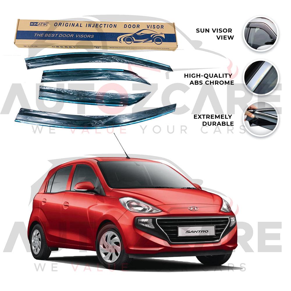 Hyundai Santro Air press sun visor with chrome - Model 2003-2014