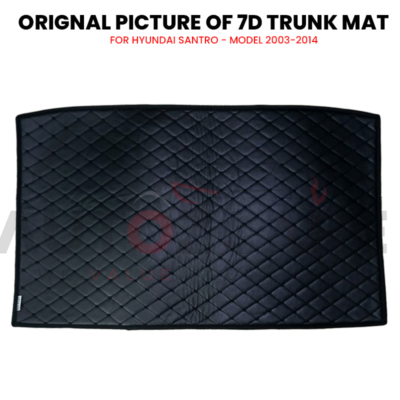 Hyundai Santro 7D Custom Car Trunk Mat - Model 2003-2014