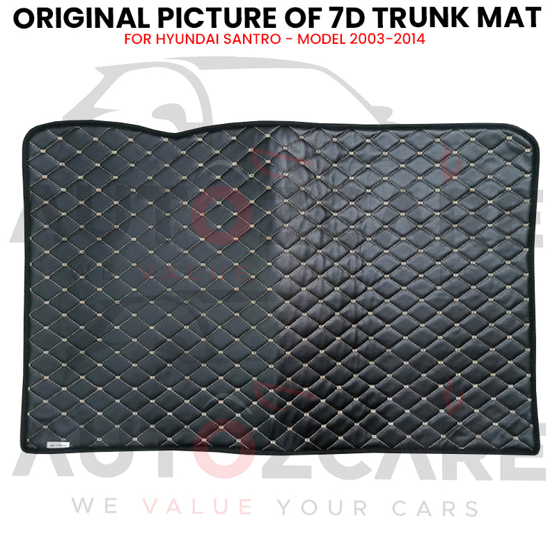 Hyundai Santro 7D Custom Car Trunk Mat - Model 2003-2014