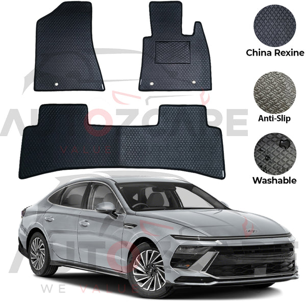 Hyundai Sonata China Rexine Floor Mat 3PCS - Model 2025