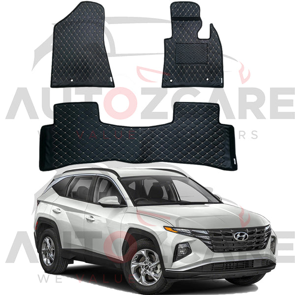 Hyundai Tucson 7D Floor Mat (Flat Style) 3PCS - Model 2020-2024