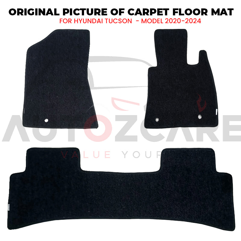 Hyundai Tucson Fitting Carpet Floor Mat 3PCS - Model 2020-2024