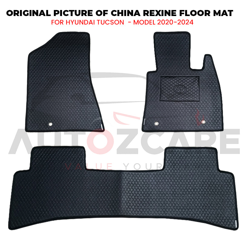 Hyundai Tucson China Rexine Floor Mat 3PCS - Model 2020-2024