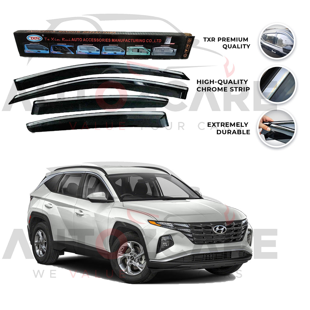 Hyundai Tucson TXR Air press sun visor with chrome - Model 2020-2024