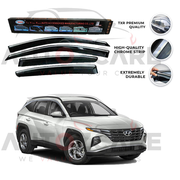 Hyundai Tucson TXR Air press sun visor with chrome - Model 2020-2024