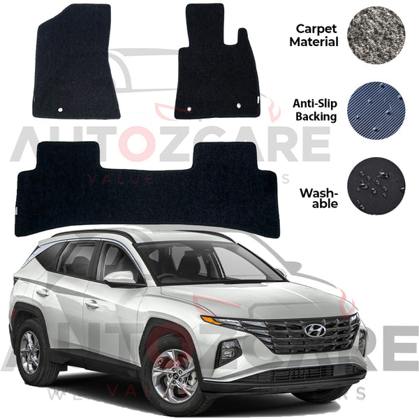 Hyundai Tucson Fitting Carpet Floor Mat 3PCS - Model 2020-2024