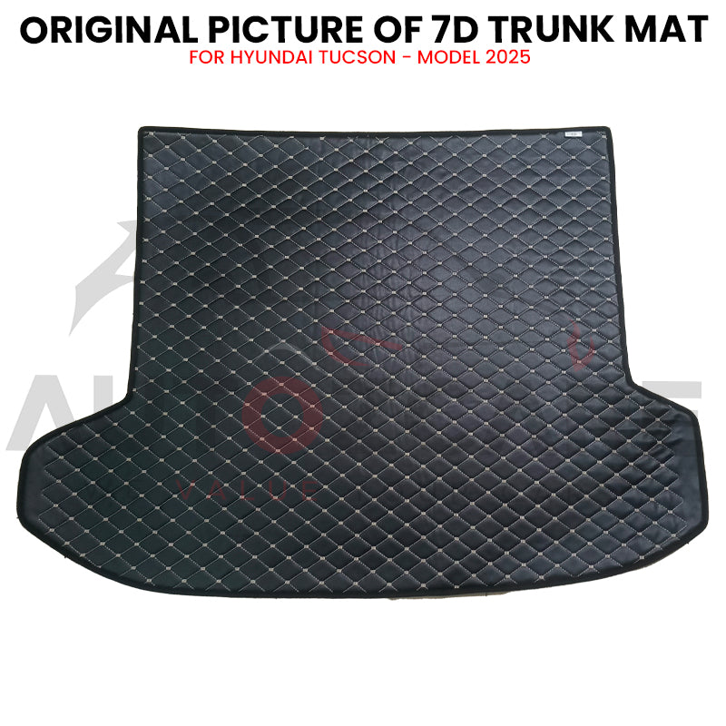 Hyundai Tucson 7D Custom Car Trunk Mat - Model 2025