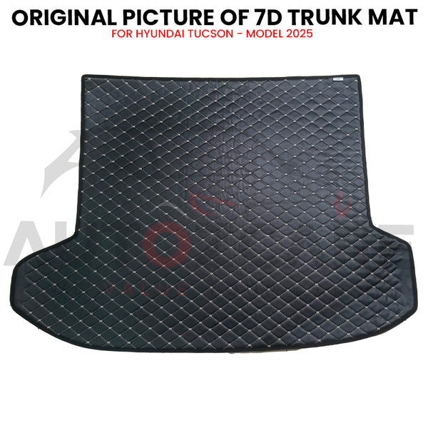 Hyundai Tucson 7D Custom Car Trunk Mat - Model 2025