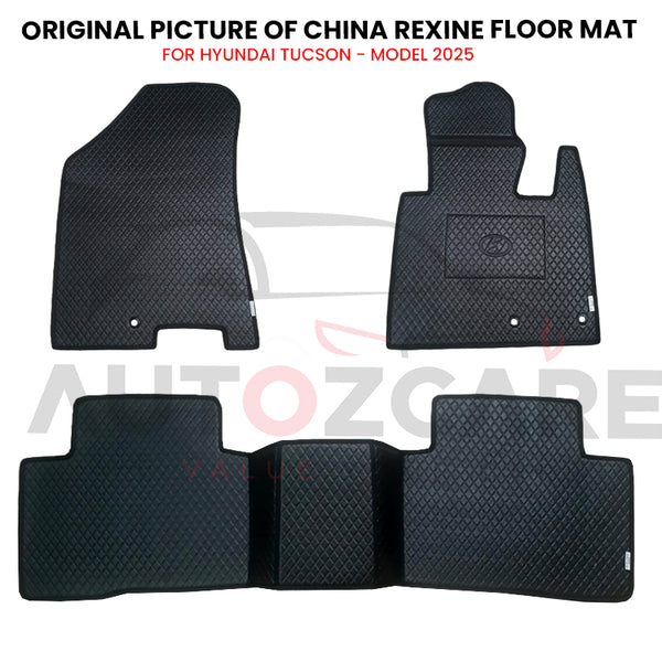 Hyundai Tucson China Rexine Floor Mat 3PCS - Model 2025
