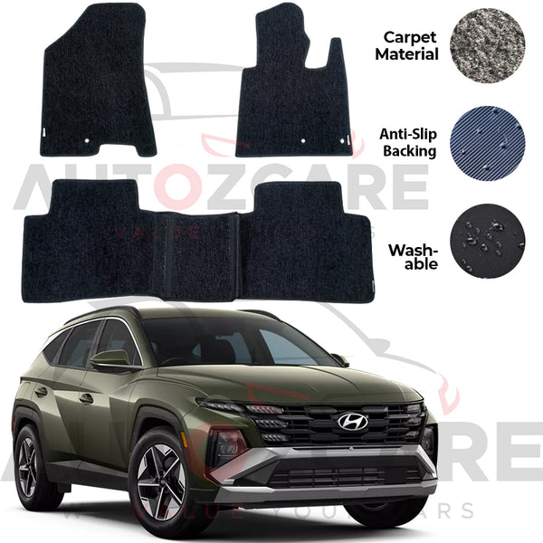 Hyundai Tucson Fitting Carpet Floor Mat 3PCS - Model 2025