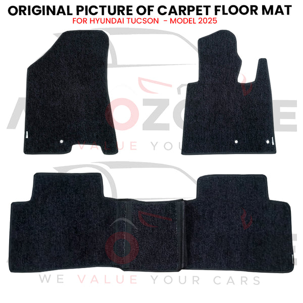 Hyundai Tucson Fitting Carpet Floor Mat 3PCS - Model 2025