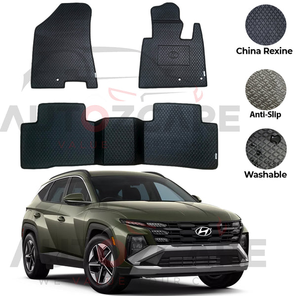 Hyundai Tucson China Rexine Floor Mat 3PCS - Model 2025