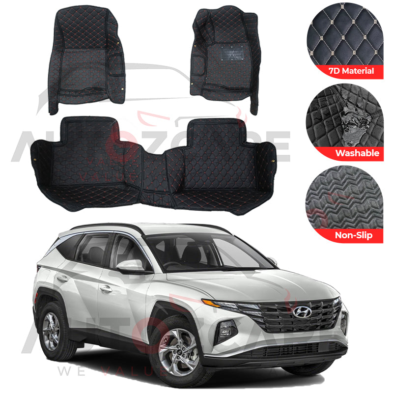 Hyundai Tucson 7D Floor Mat (Tray Style) 3PCS - Model 2020-2024