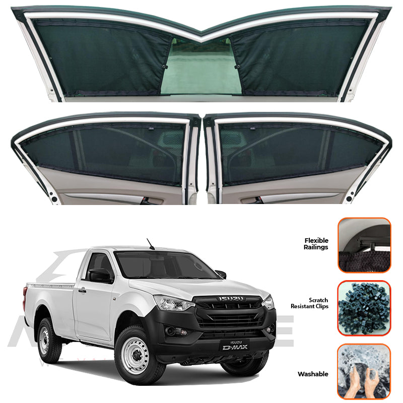 Isuzu D-Max  Custom Car Sliding Curtains - Model 2018-2025