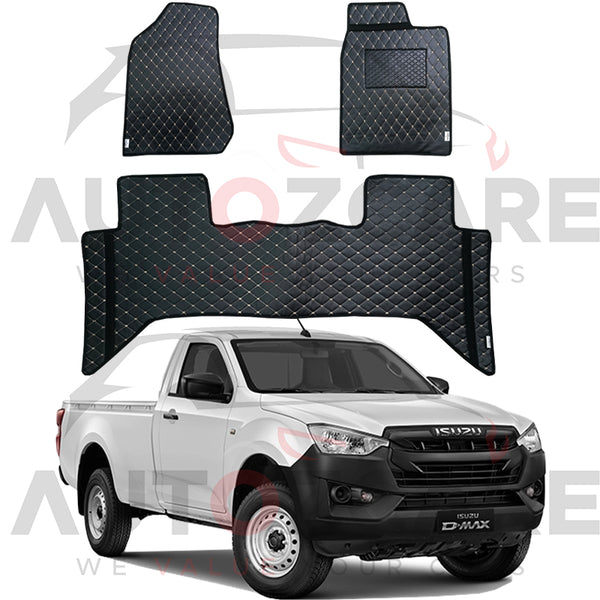 Isuzu D-Max 7D Floor Mat (Flat Style) 3PCS - Model 2018-2025
