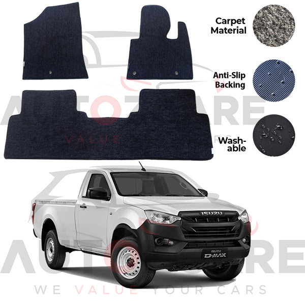 Isuzu D-Max Fitting Carpet Floor Mat 3PCS - Model 2018-2025