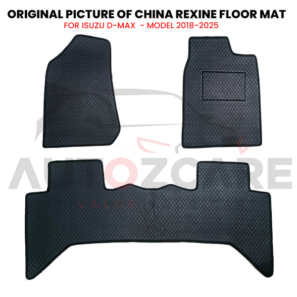 Isuzu D-Max China Rexine Floor Mat 3PCS - Model 2018-2025