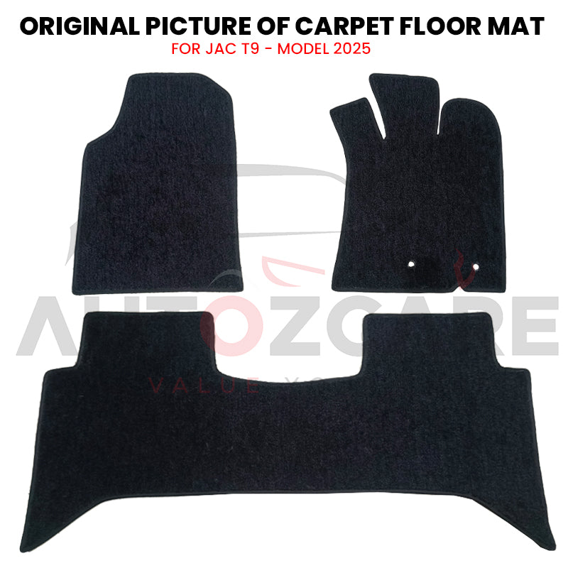 JAC T9 Genuine Fitting Carpet Floor Mat 3PCS - Model 2025