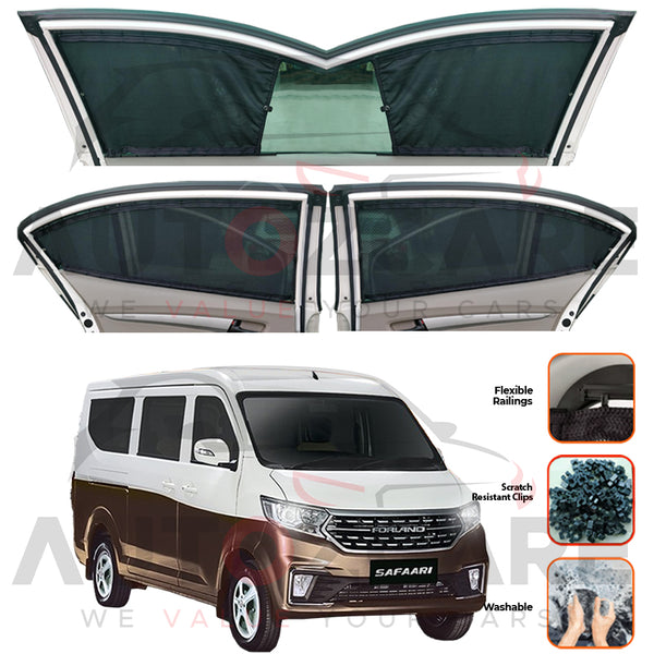 JW Forland Safari Custom Car Sliding Curtains - Model 2023-2025