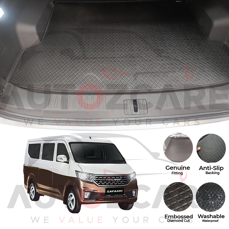 JW Forland Safari China Rexine Custom-Size Trunk Mat - Model 2023-2025